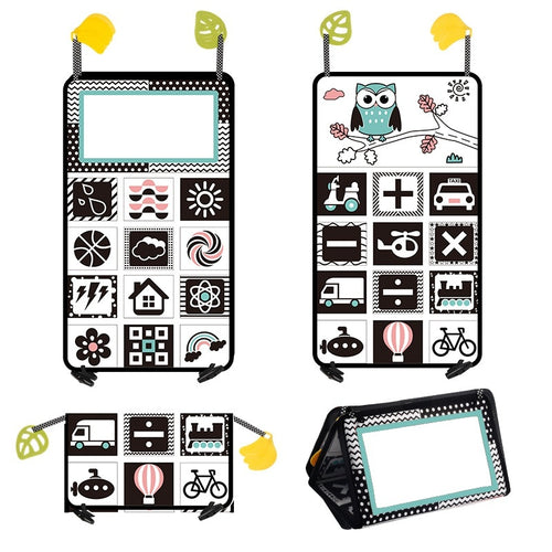 High-Contrast Baby Sensory Mirror & Activity Book