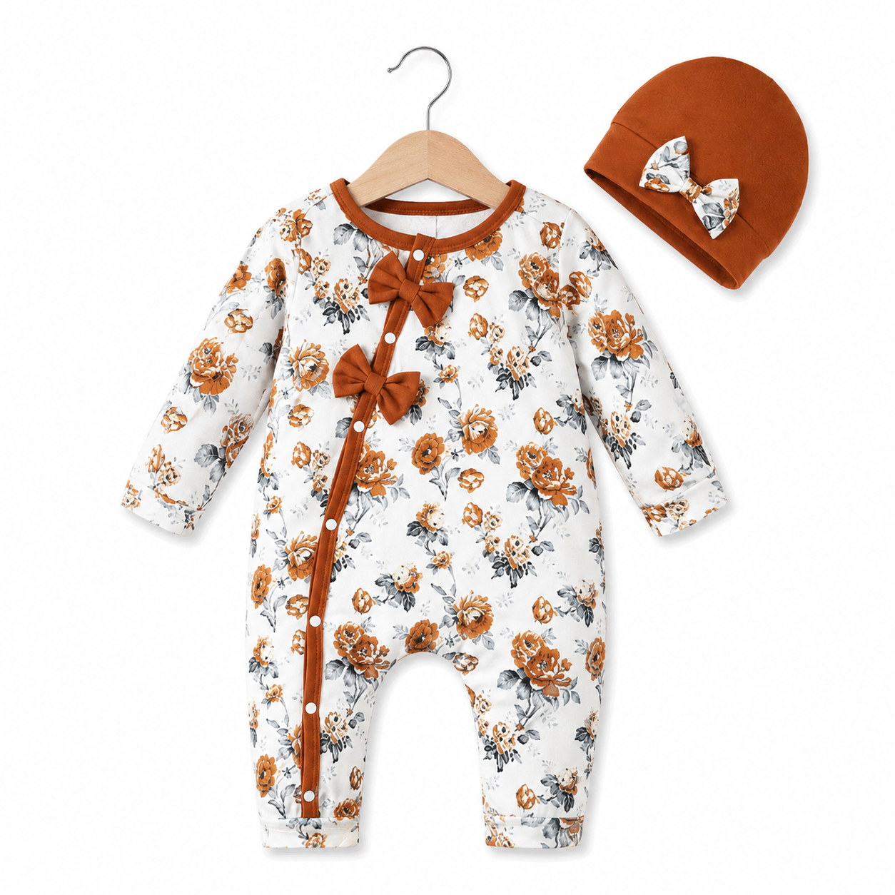 Infant Toddler One-piece Floral Baby Girl Jumpsuit