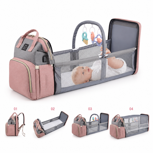 New Mummy Baby Crib Backpack Large Capacity Out Milk Insulated Bag