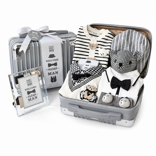 Luxury Baby Gift Box Set – Newborn Essentials & Keepsake Suitcase