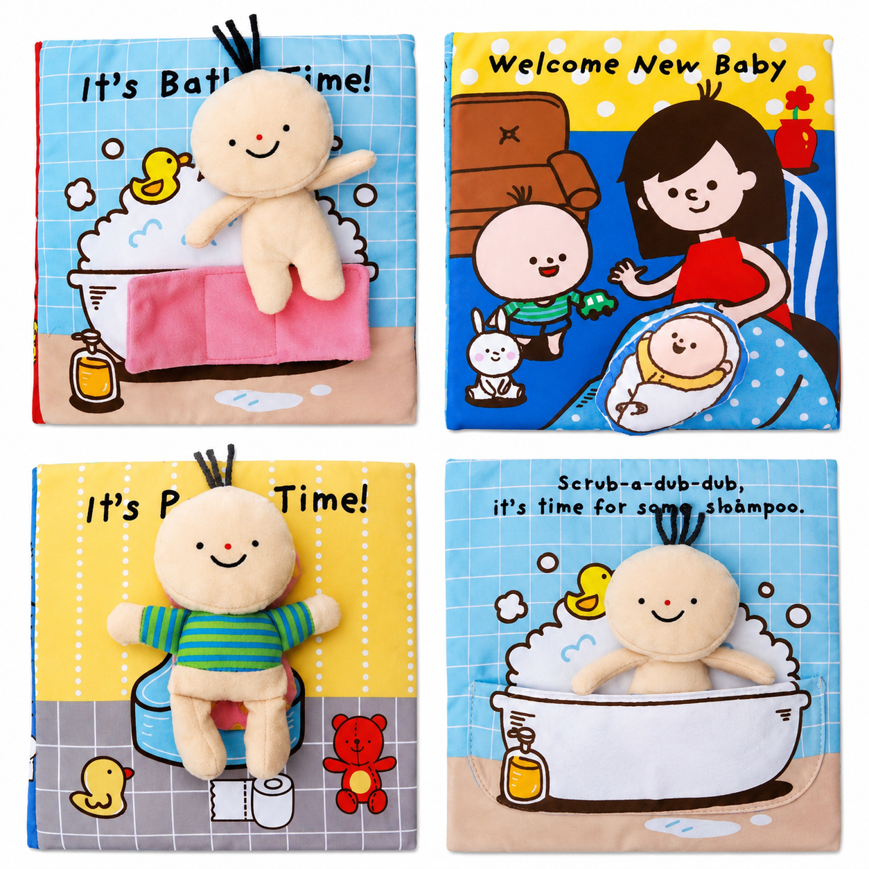 Welcome New Baby Cloth Book