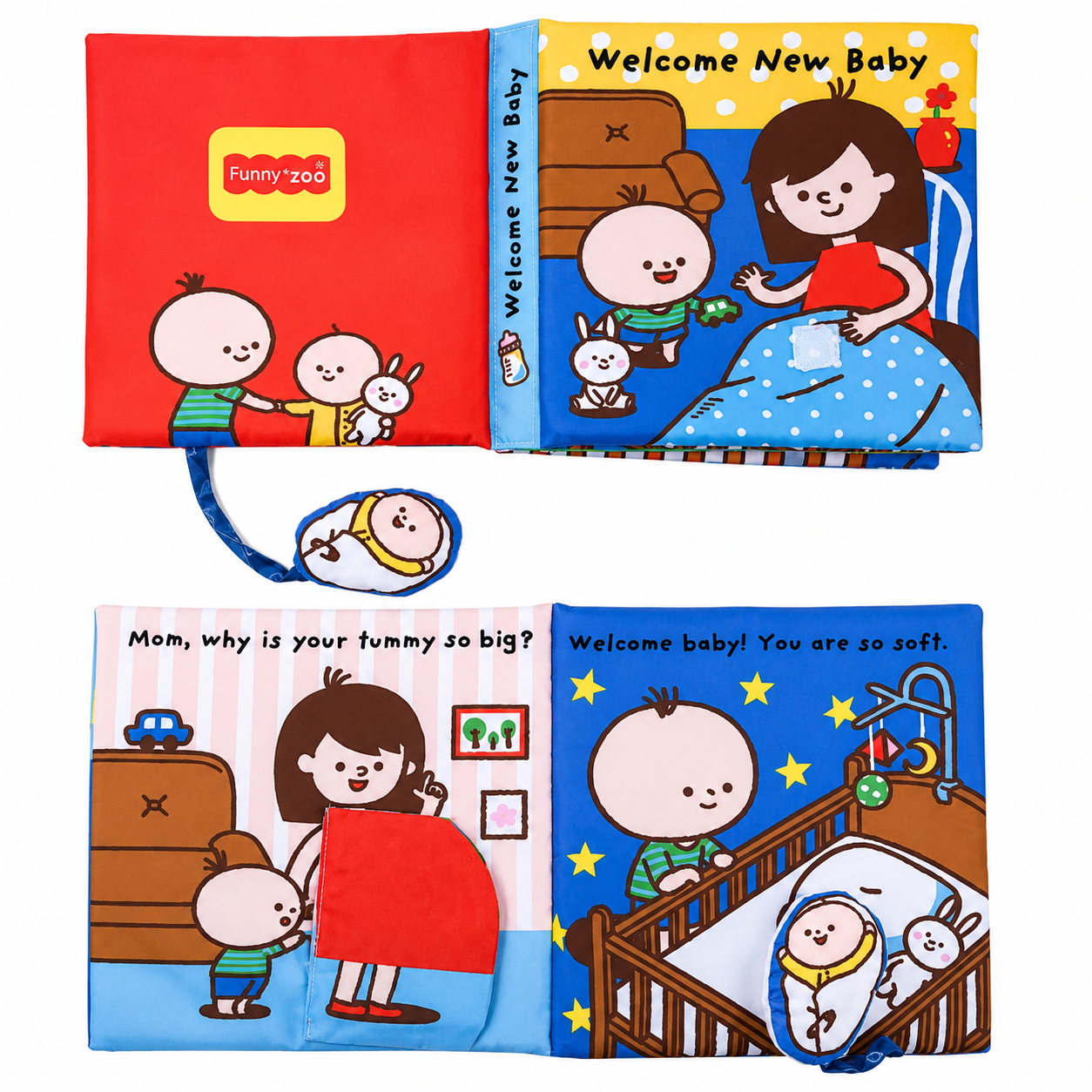 Welcome New Baby Cloth Book