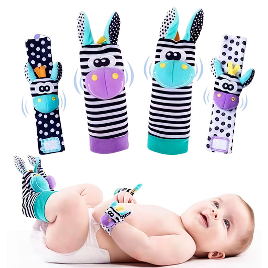 Baby High Contrast Bell Wrist Strap Or Socks