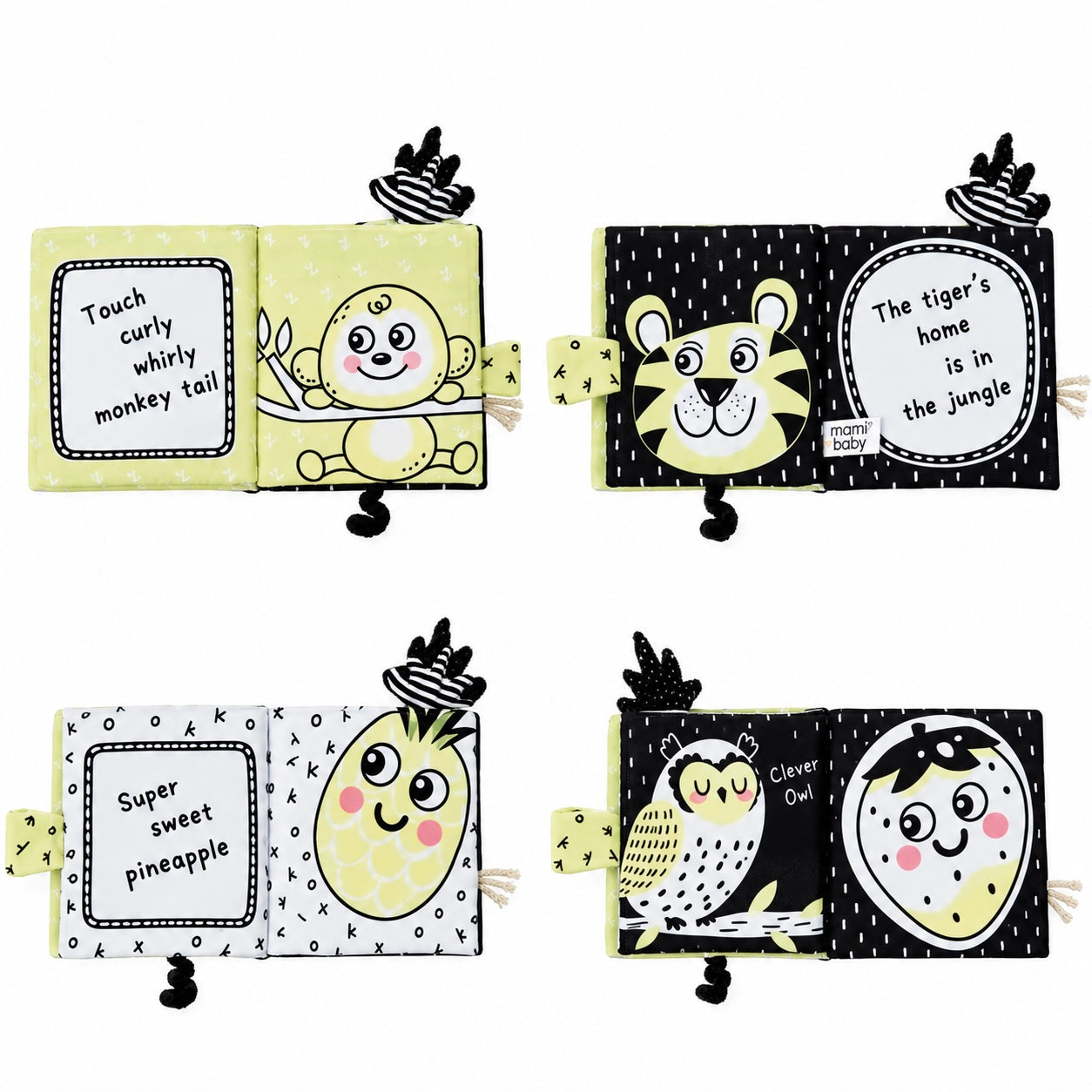 High-Contrast Touch-and-Feel Friends Sensory Book
