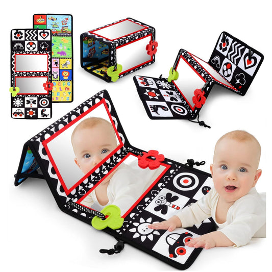 Mirror Cloth Book Baby Mirror Cloth Book Four Folding Mirror Pendant