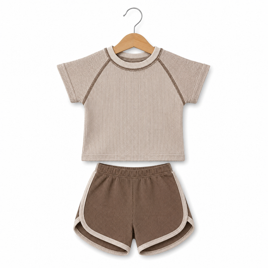 Clothes For Babies Summer Unisex Baby Short Sleeve Outfit Top Shorts