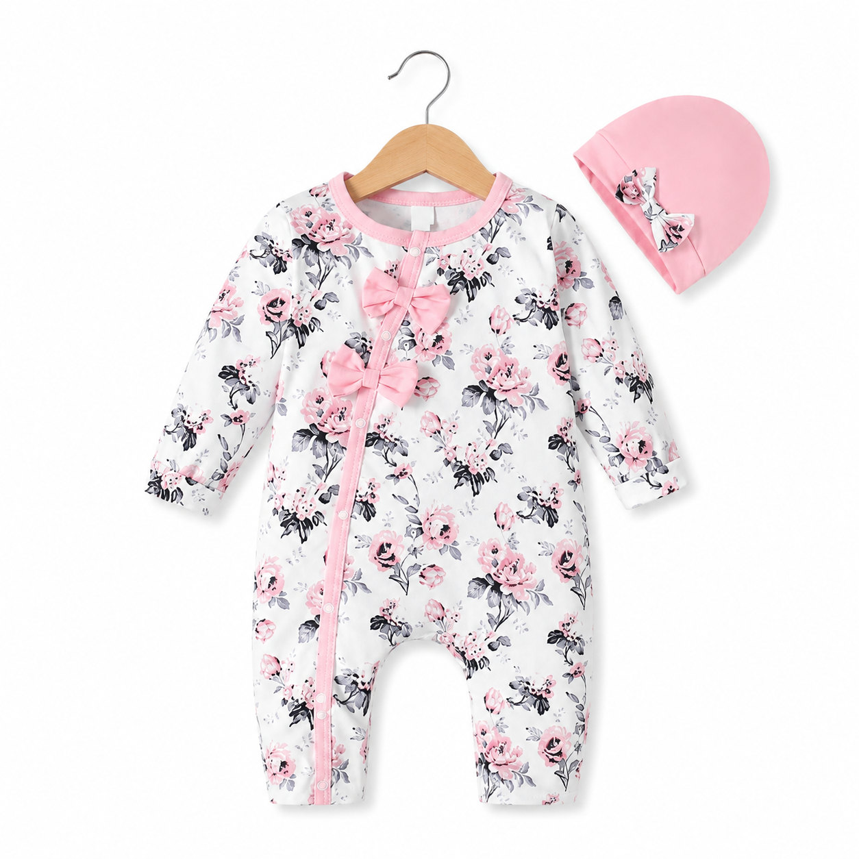 Infant Toddler One-piece Floral Baby Girl Jumpsuit