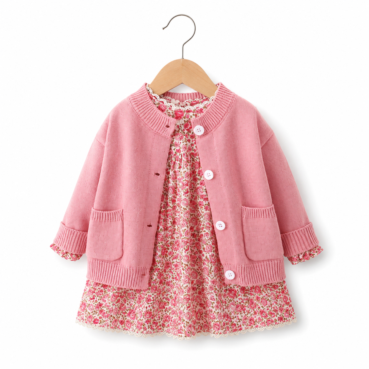 Girls Trendy Outfit Dress Floral