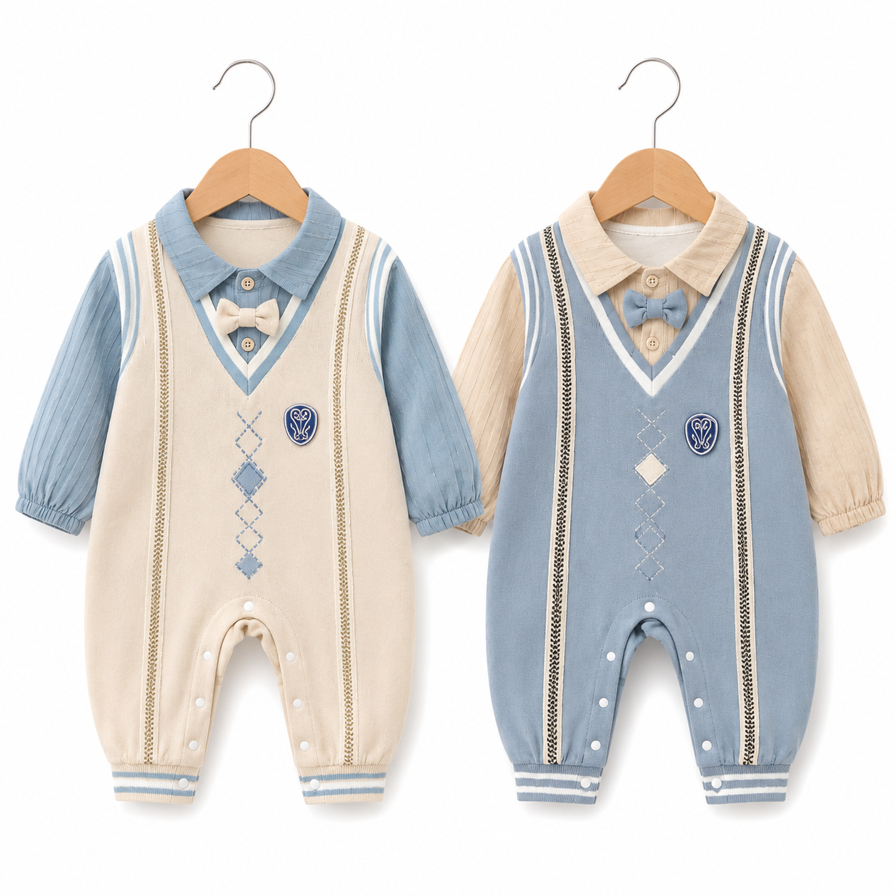 Little Scholar Bow Tie Romper