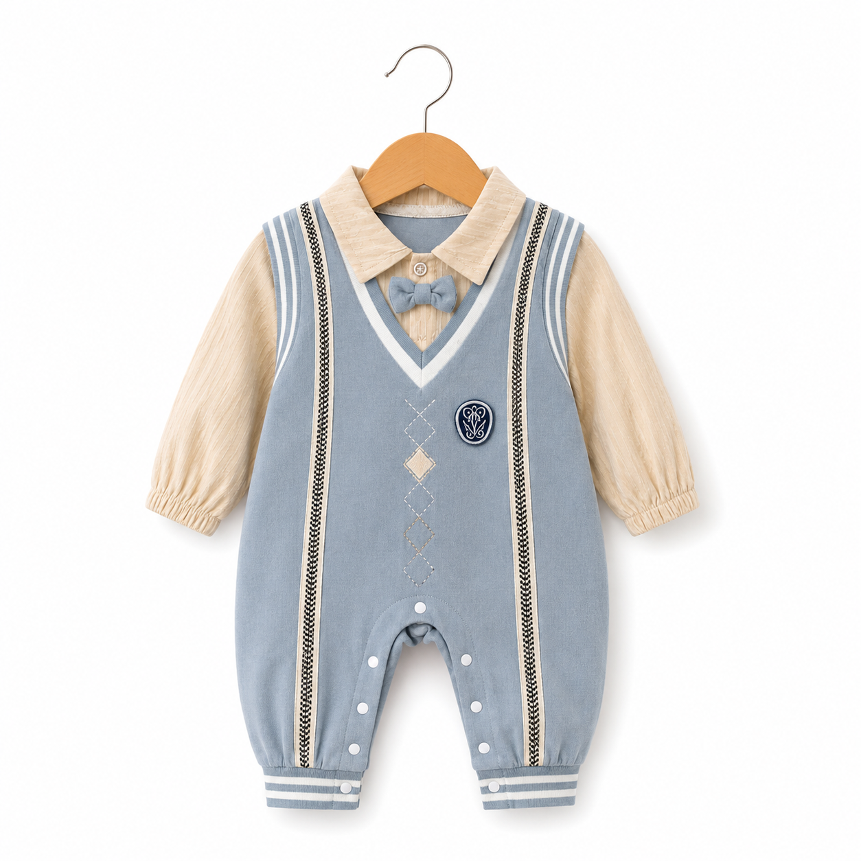 Little Scholar Bow Tie Romper