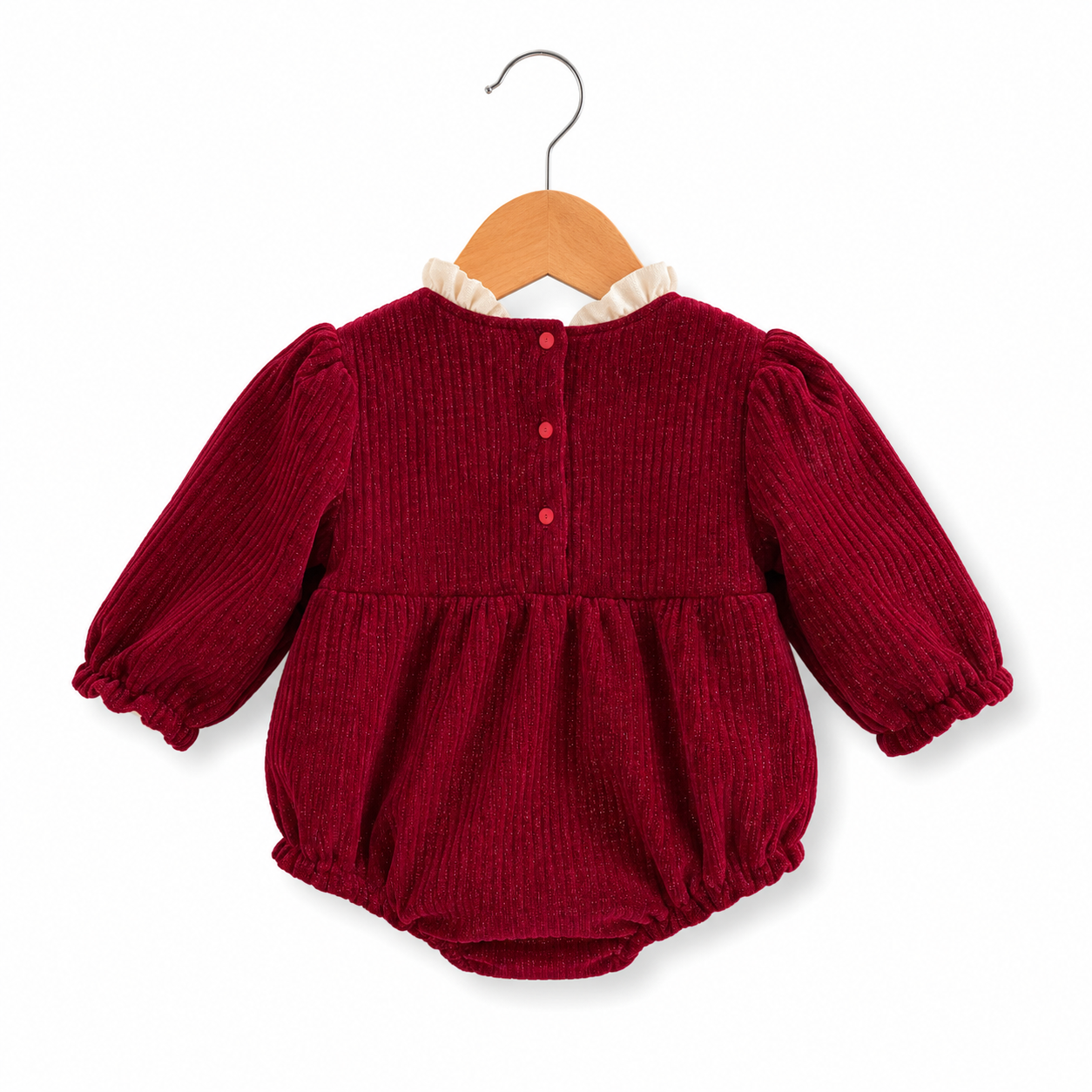 Burgundy Belle Bow Romper