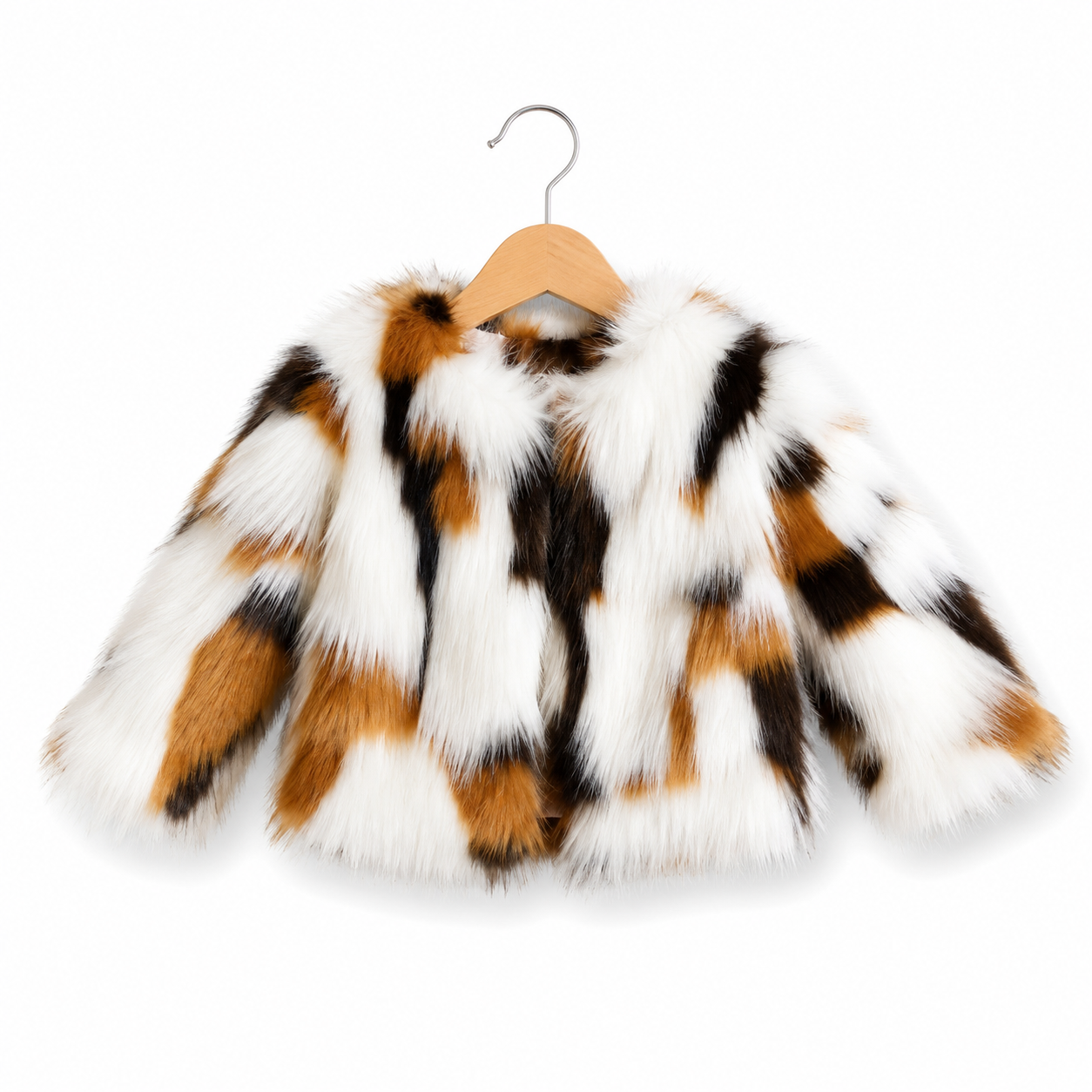 Warm Wool Faux Fur Cotton Coat