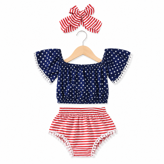 Star-Spangled Seaside Two-Piece Set
