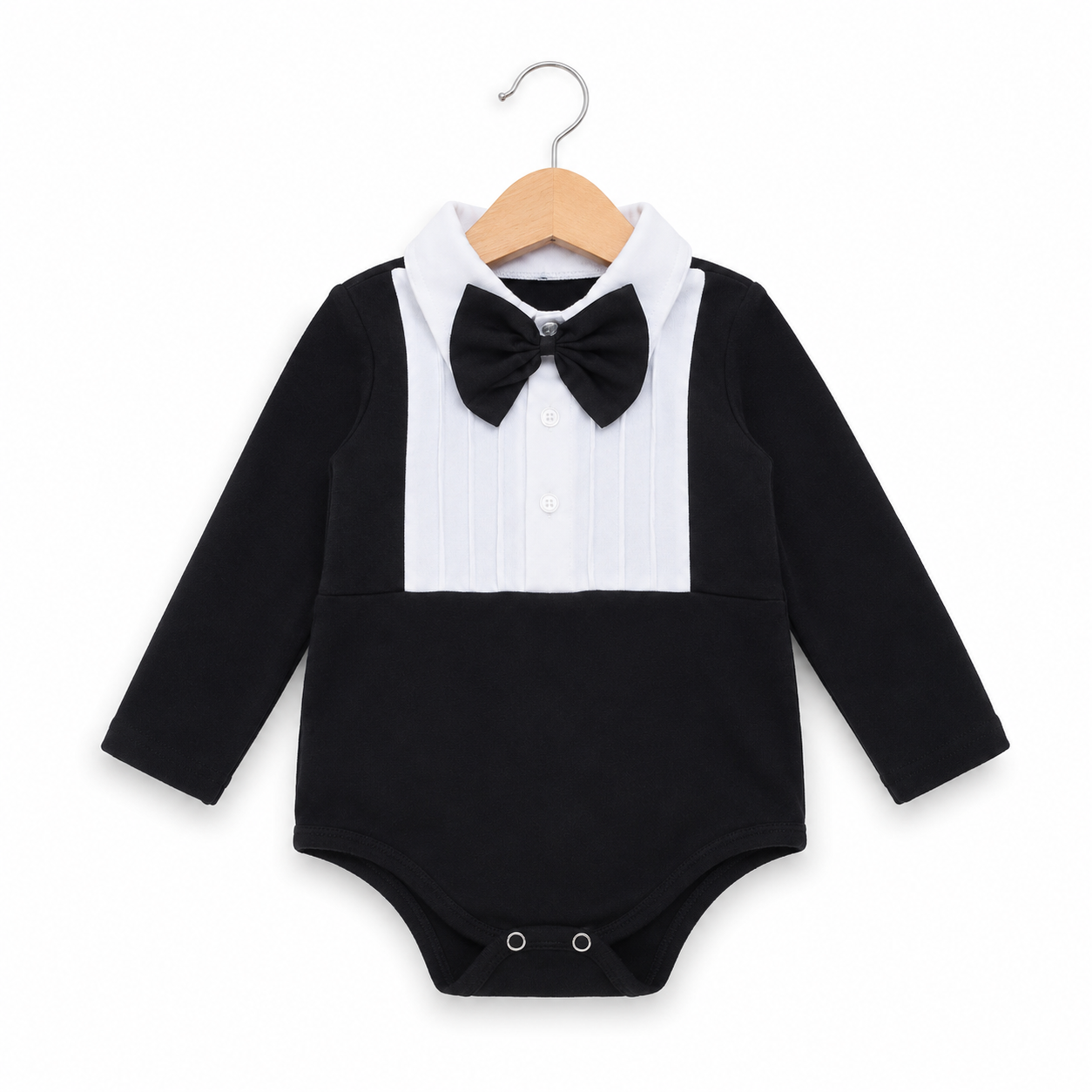 Little Tuxedo Bow Tie Romper
