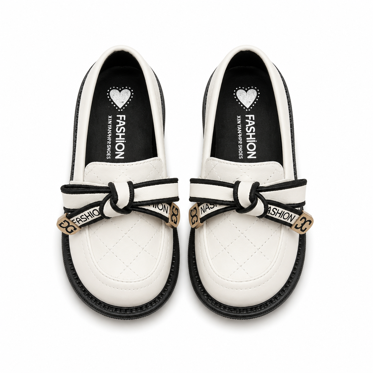 British Casual All-match Leather Shoes Little Girl College Retro