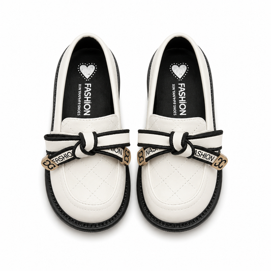 British Casual All-match Leather Shoes Little Girl College Retro