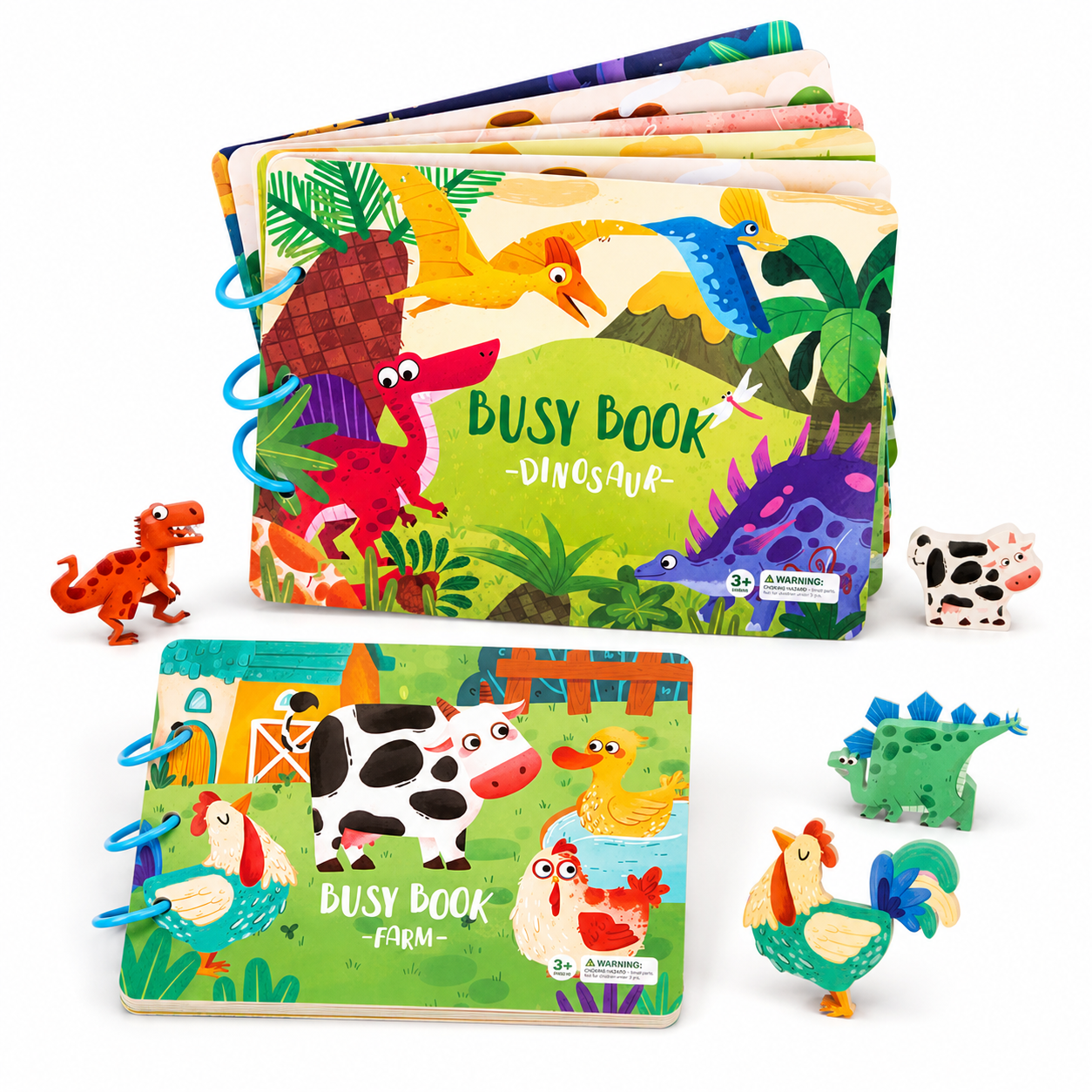 Montessori Busy Book for Toddlers | Reusable Interactive Learning Activity Book