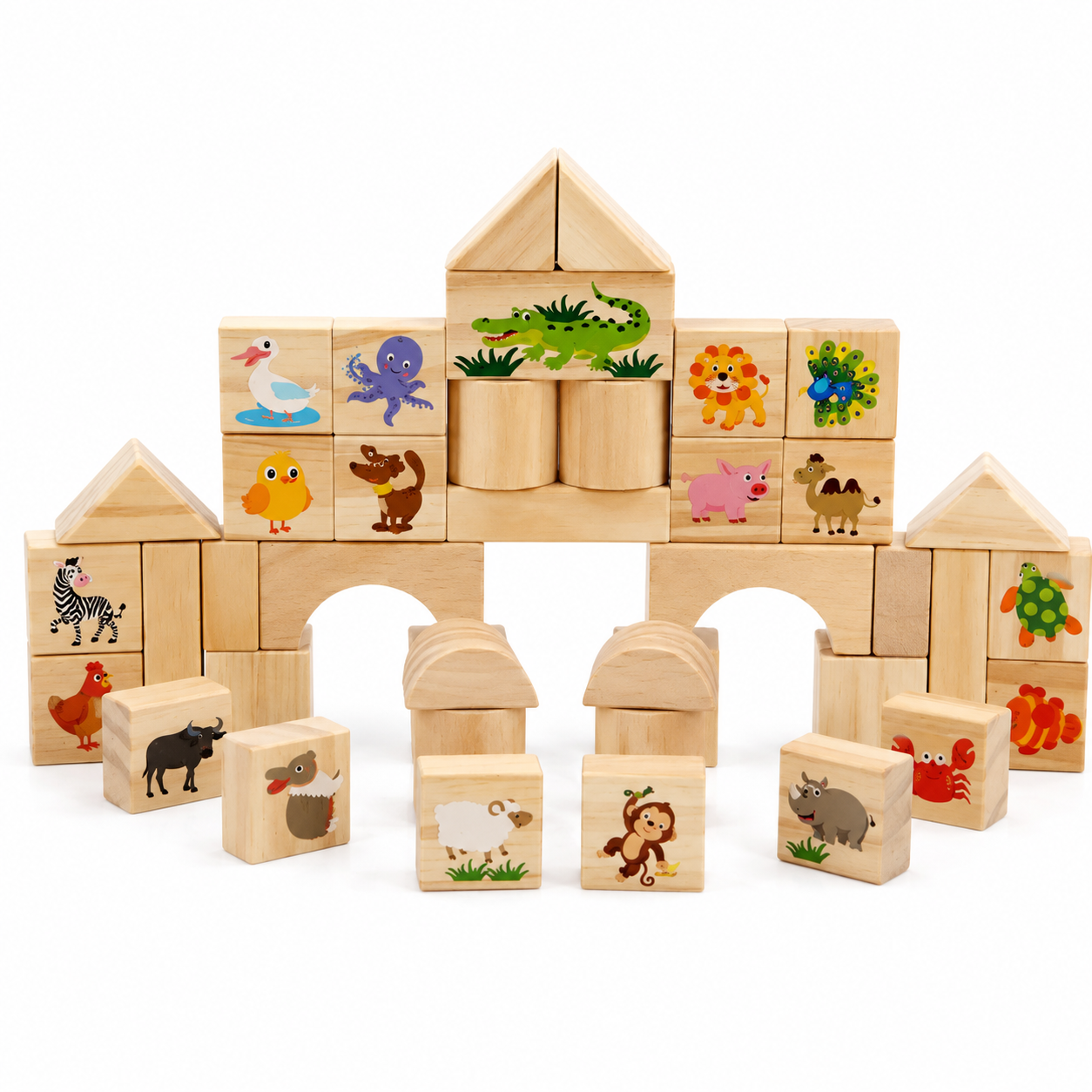 Wooden Building Block Set