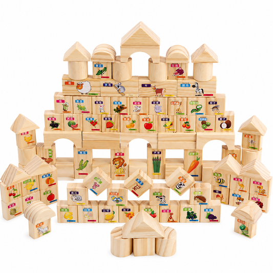 Wooden Building Block Set