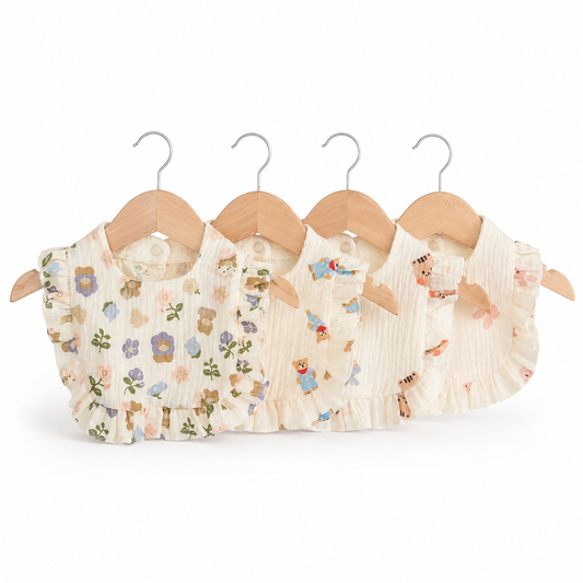 Muslin Baby Bib – Ultra Soft Absorbent Bandana Bib