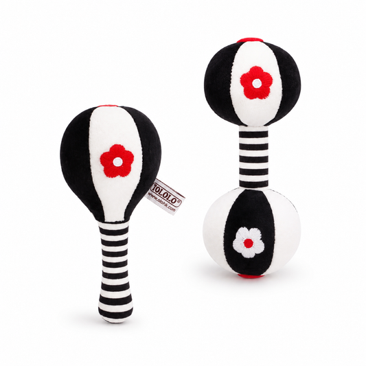 High Contrast Baby Rattle Set