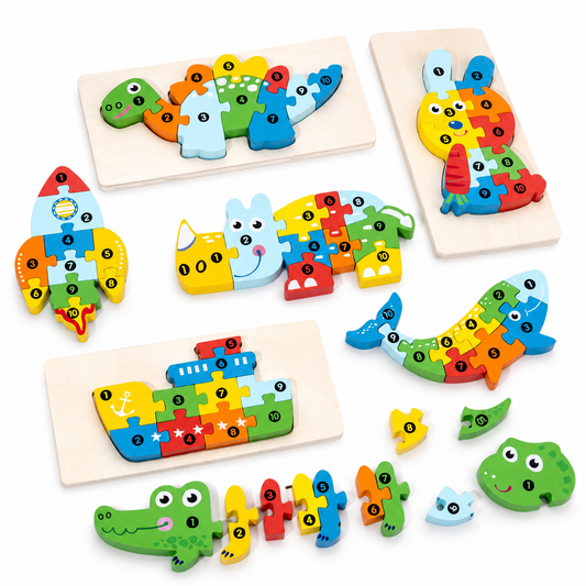 Montessori Wooden Number Puzzle