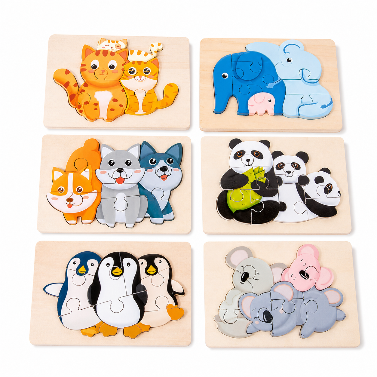 Montessori Parent & Baby Animal Puzzle