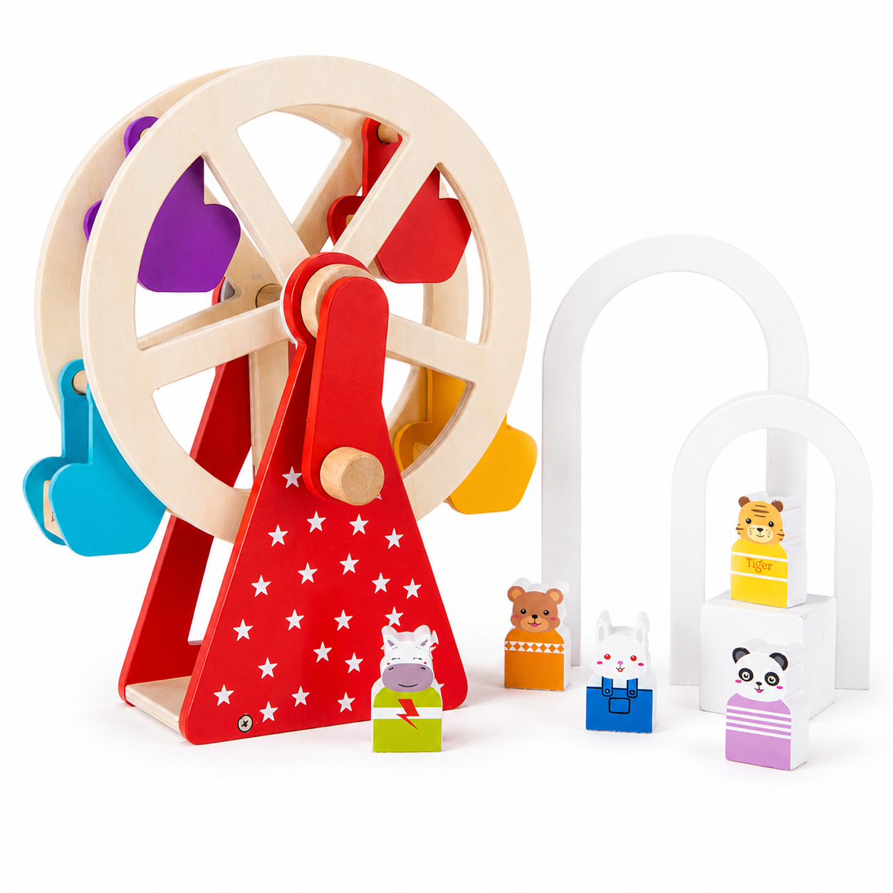 Montessori Wooden Ferris Wheel Activity Toy