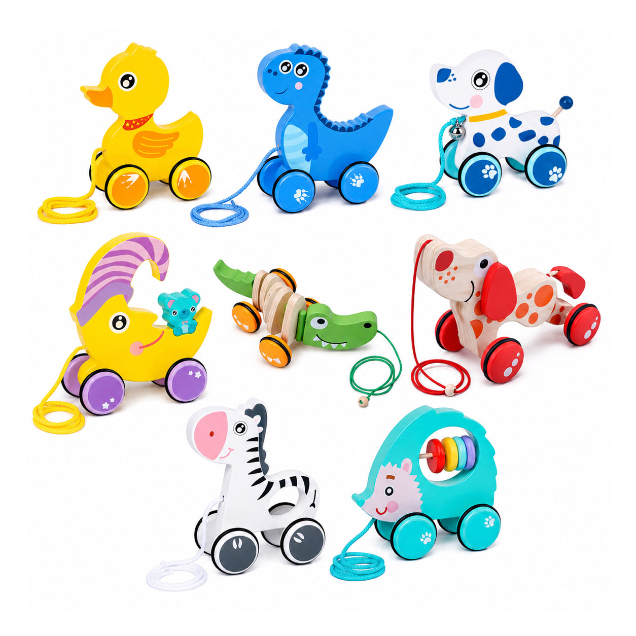 Montessori Wooden Pull-Along Puppy Toy